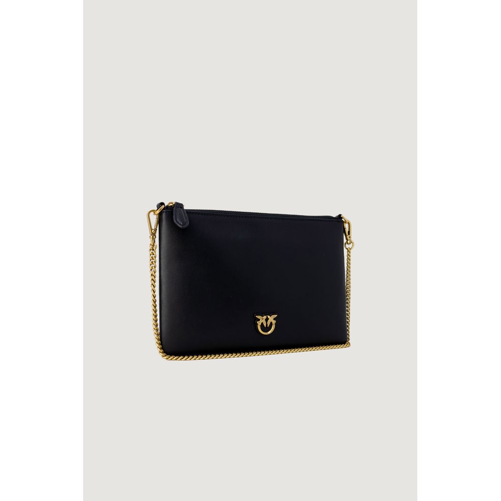 PINKO Black Leather Leather Accessory