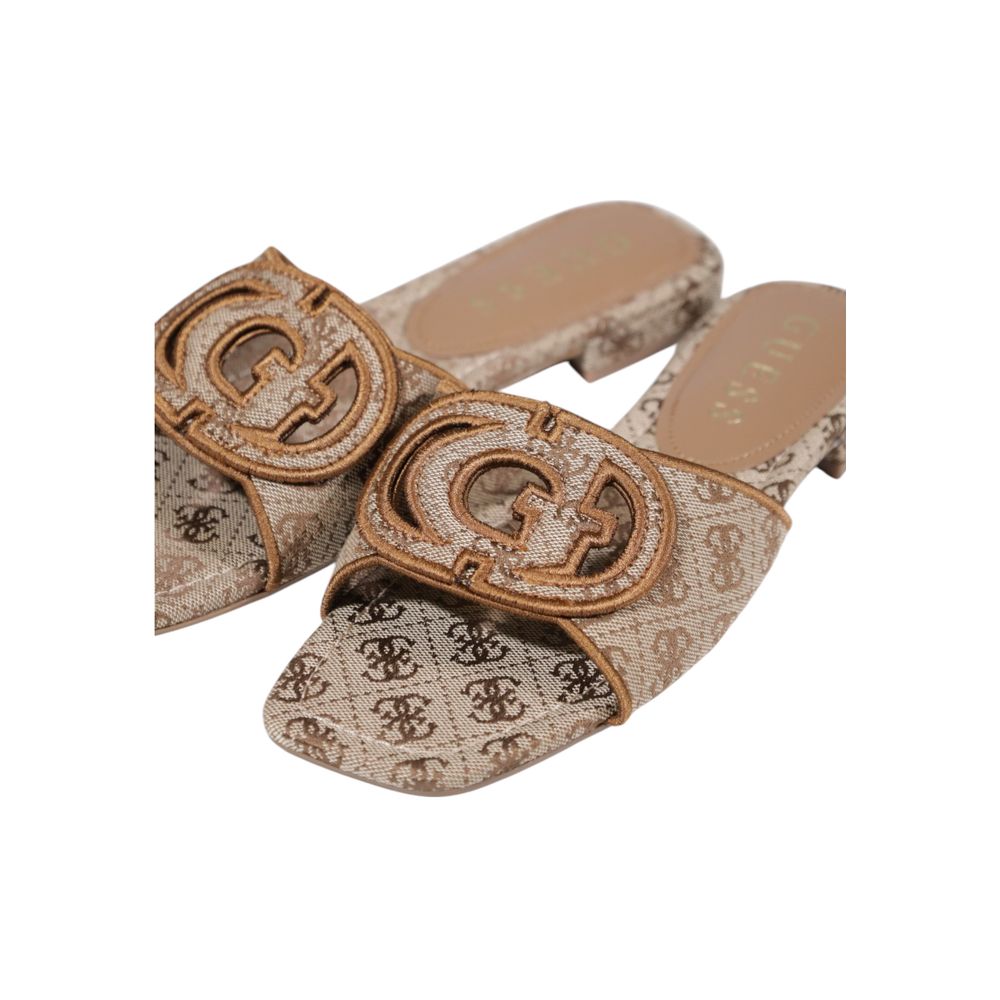 Guess Beige Polyester Sandal