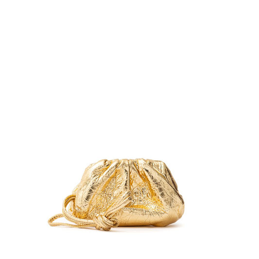 Bottega Veneta Gold Leather Wallet