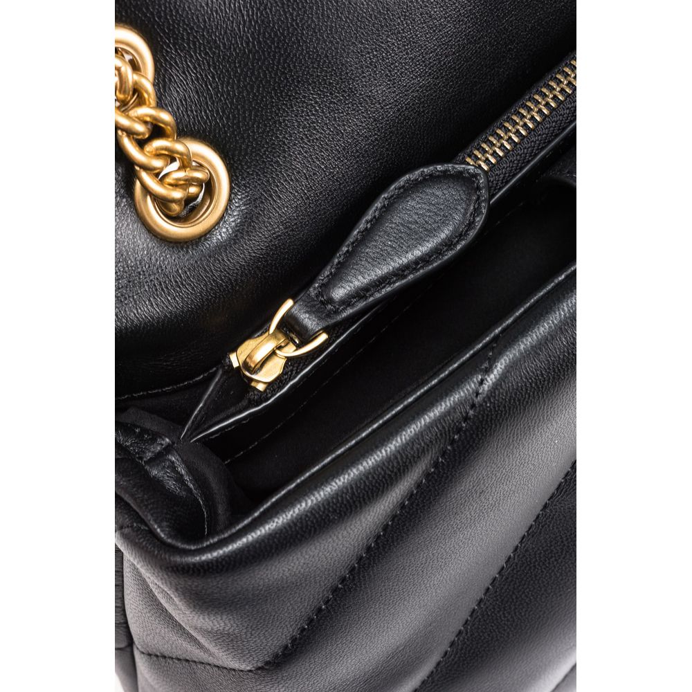 PINKO Black Leather Handbag