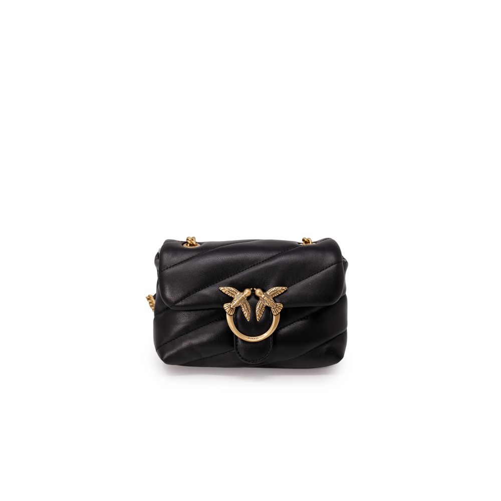 PINKO Black Leather Handbag