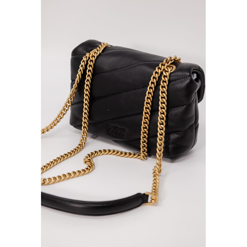 PINKO Black Leather Handbag