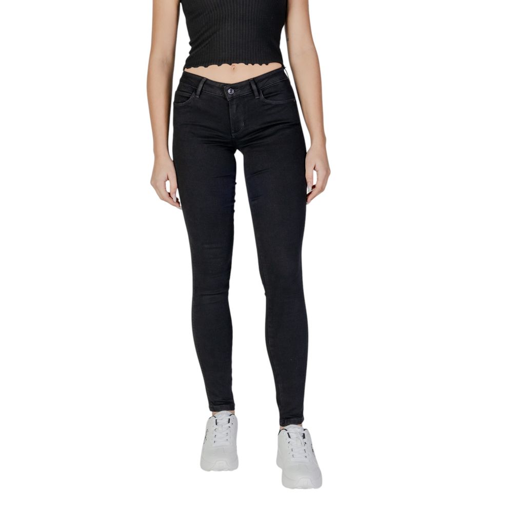 Guess Black Cotton Jeans & Pant