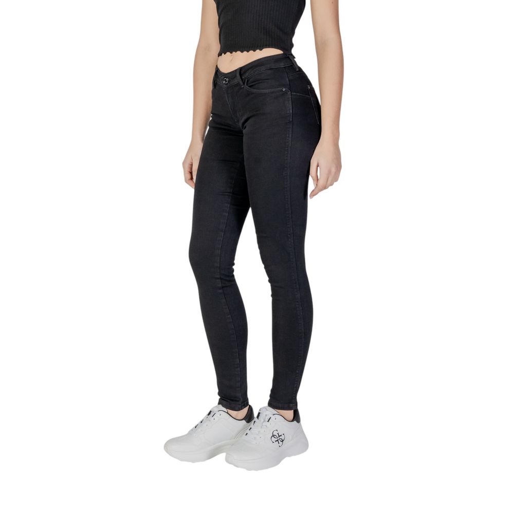 Guess Black Cotton Jeans & Pant