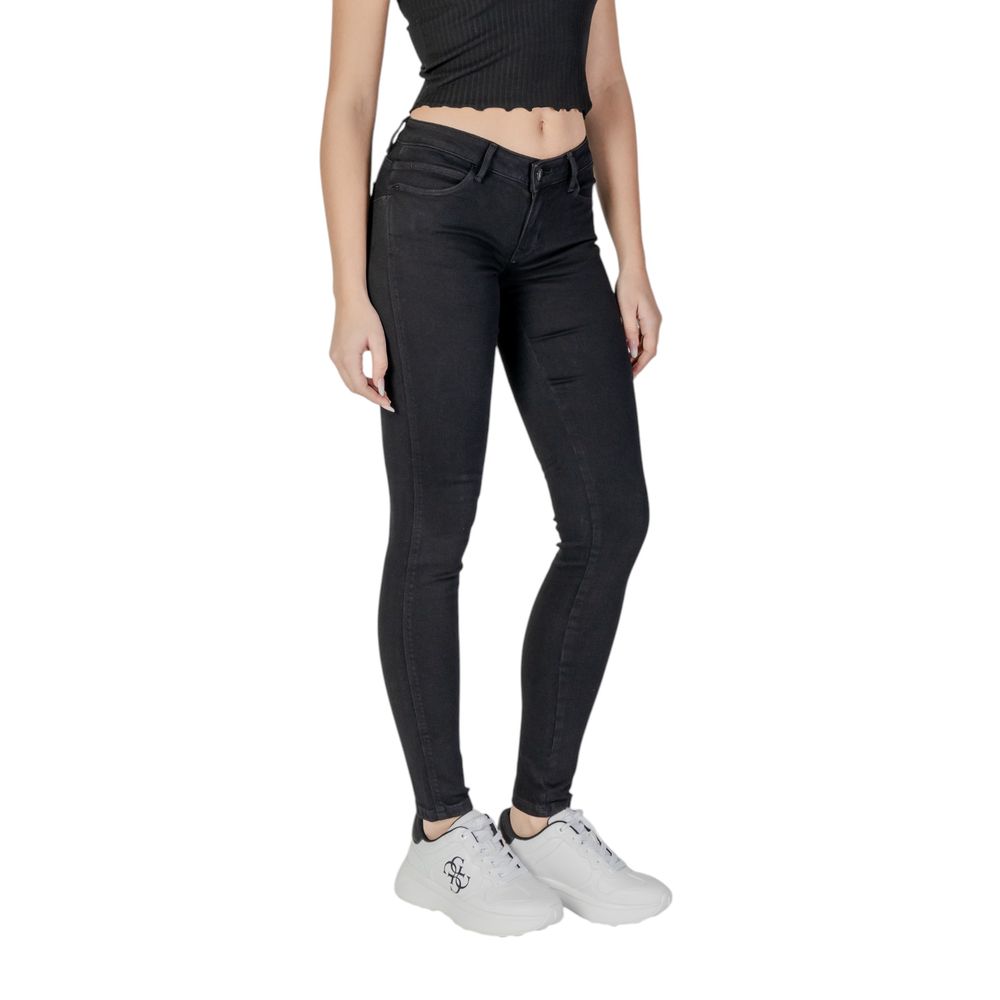 Guess Black Cotton Jeans & Pant