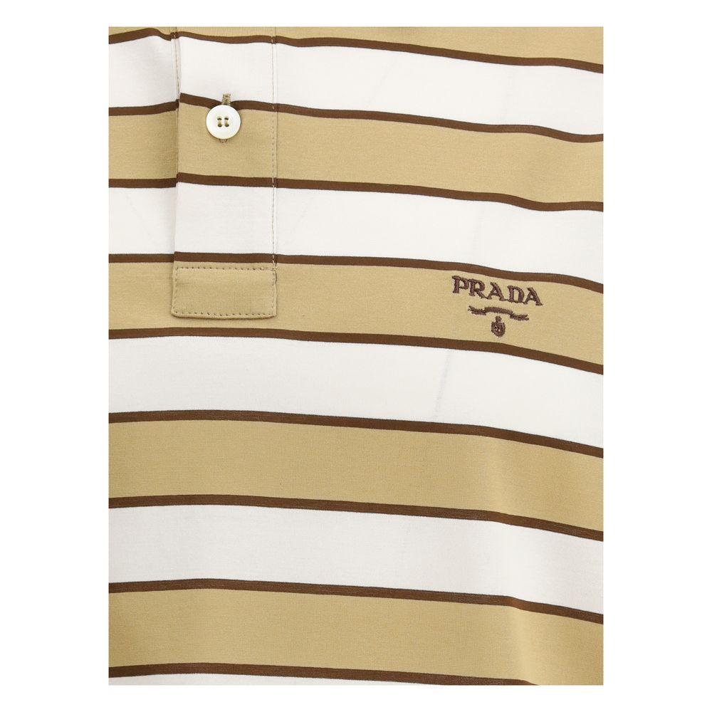 Prada Striped Polo Shirt